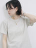 ラメTシャツ（キナリ）｜Samansa Mos2 blue（サマンサモスモス ブルー）通販
