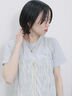 ラメTシャツ（サックスブルー/キナリ/ＴＯＰグレー）｜Samansa Mos2 blue（サマンサモスモス ブルー）通販
