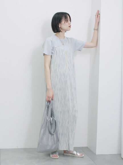 ラメTシャツ（サックスブルー/キナリ/ＴＯＰグレー）｜Samansa Mos2 blue（サマンサモスモス ブルー）通販