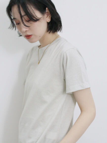 ラメTシャツ（サックスブルー/キナリ/ＴＯＰグレー）｜Samansa Mos2 blue（サマンサモスモス ブルー）通販