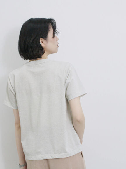 ラメTシャツ（サックスブルー/キナリ/ＴＯＰグレー）｜Samansa Mos2 blue（サマンサモスモス ブルー）通販