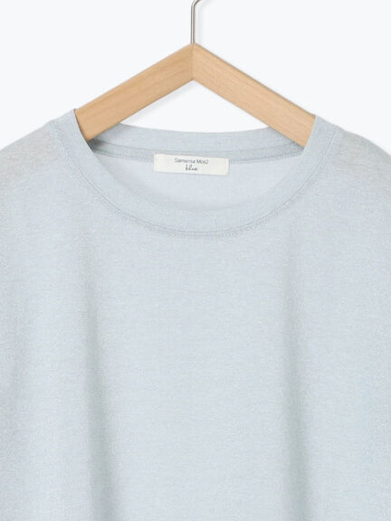 ラメTシャツ（サックスブルー/キナリ/ＴＯＰグレー）｜Samansa Mos2 blue（サマンサモスモス ブルー）通販