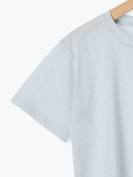 ラメTシャツ（サックスブルー/キナリ/ＴＯＰグレー）｜Samansa Mos2 blue（サマンサモスモス ブルー）通販