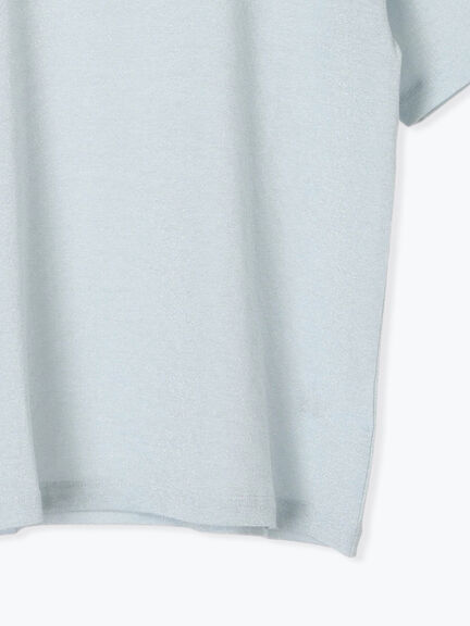 ラメTシャツ（サックスブルー/キナリ/ＴＯＰグレー）｜Samansa Mos2 blue（サマンサモスモス ブルー）通販