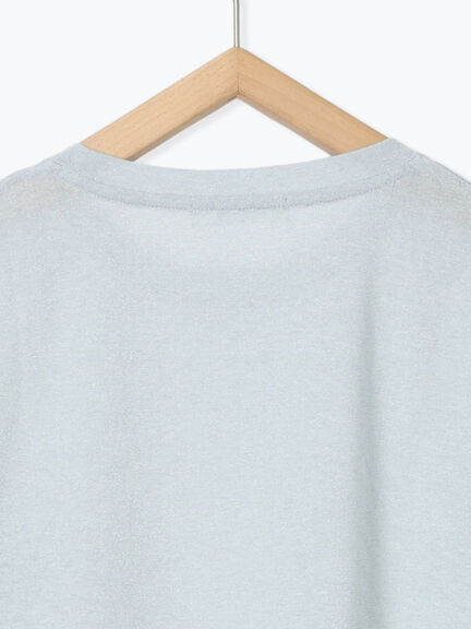 ラメTシャツ（サックスブルー/キナリ/ＴＯＰグレー）｜Samansa Mos2 blue（サマンサモスモス ブルー）通販