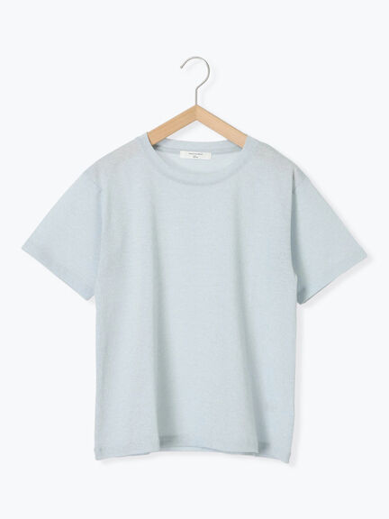 ラメTシャツ（サックスブルー/キナリ/ＴＯＰグレー）｜Samansa Mos2 blue（サマンサモスモス ブルー）通販