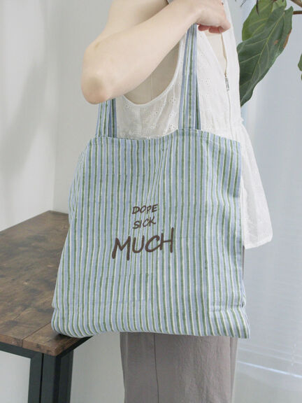 【Made in India】アソートロゴ刺繍トート（ピンク/オレンジ/サックスブルー/ブルー）｜Samansa Mos2 blue（サマンサモスモス ブルー）通販