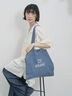 【Made in India】アソートロゴ刺繍トート（ピンク/オレンジ/サックスブルー/ブルー）｜Samansa Mos2 blue（サマンサモスモス ブルー）通販
