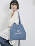 【Made in India】アソートロゴ刺繍トート（ピンク/オレンジ/サックスブルー/ブルー）｜Samansa Mos2 blue（サマンサモスモス ブルー）通販