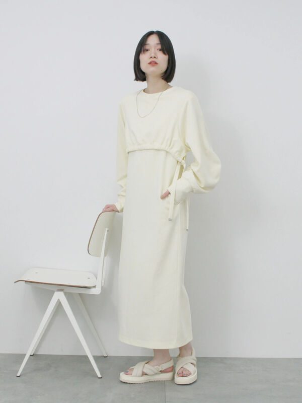 クロップドレイヤードワンピース（キナリ）｜Samansa Mos2 blue（サマンサモスモス ブルー）通販