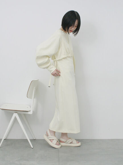 クロップドレイヤードワンピース（チャコールグレー/サックスブルー/キナリ）｜Samansa Mos2 blue（サマンサモスモス ブルー）通販