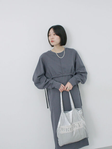 クロップドレイヤードワンピース（チャコールグレー/サックスブルー/キナリ）｜Samansa Mos2 blue（サマンサモスモス ブルー）通販
