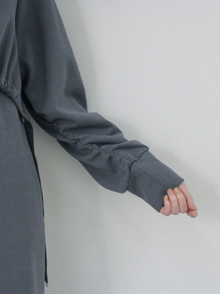 クロップドレイヤードワンピース（チャコールグレー/サックスブルー/キナリ）｜Samansa Mos2 blue（サマンサモスモス ブルー）通販