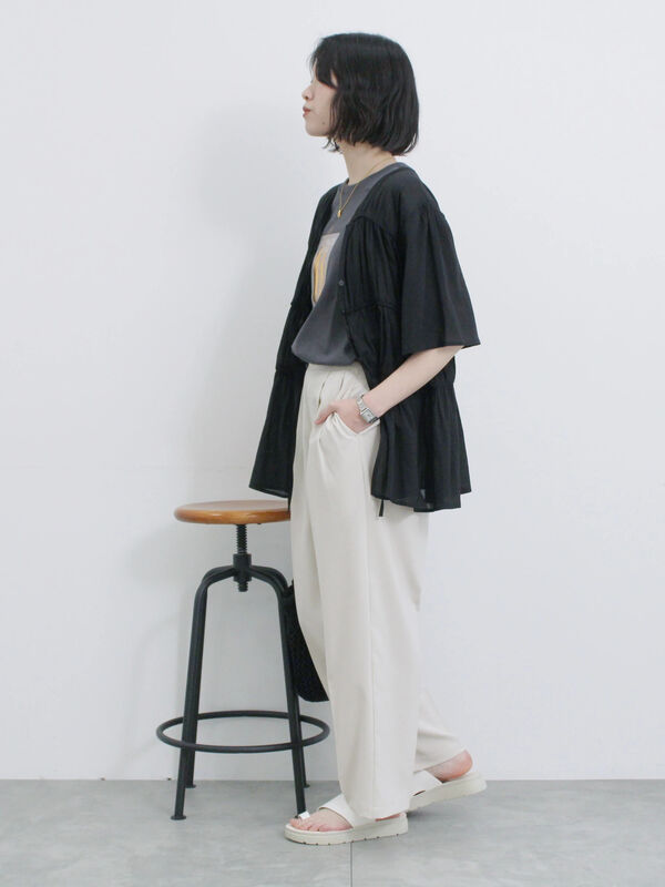 Samansa Mos2 ルミネ立川店限定 はおりティアードブラウス キナリ 中古・古着通販】Samansa Mos2 (サマンサモスモス) 【立川限定