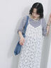 メッシュレースキャミワンピース（オフホワイト/ブラック/サックスブルー）｜Samansa Mos2 blue（サマンサモスモス ブルー）通販