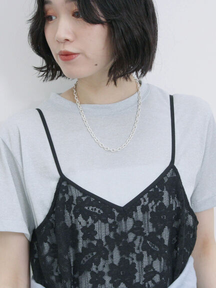 メッシュレースキャミワンピース（オフホワイト/ブラック/サックスブルー）｜Samansa Mos2 blue（サマンサモスモス ブルー）通販