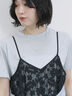 メッシュレースキャミワンピース（オフホワイト/ブラック/サックスブルー）｜Samansa Mos2 blue（サマンサモスモス ブルー）通販