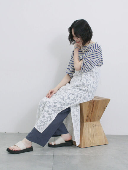 メッシュレースキャミワンピース（オフホワイト/ブラック/サックスブルー）｜Samansa Mos2 blue（サマンサモスモス ブルー）通販