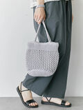メタリックメッシュバッグ（シルバー）｜Samansa Mos2 blue（サマンサモスモス ブルー）通販
