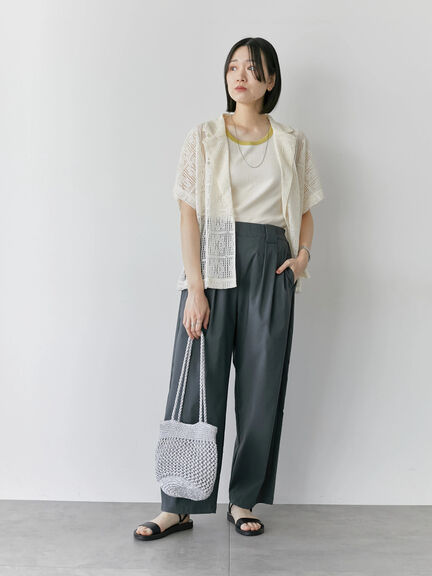 メタリックメッシュバッグ（シルバー/ブラック/ブルー）｜Samansa Mos2 blue（サマンサモスモス ブルー）通販