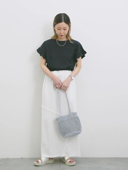 メタリックメッシュバッグ（シルバー/ブラック/ブルー）｜Samansa Mos2 blue（サマンサモスモス ブルー）通販
