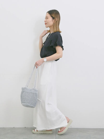 メタリックメッシュバッグ（シルバー/ブラック/ブルー）｜Samansa Mos2 blue（サマンサモスモス ブルー）通販