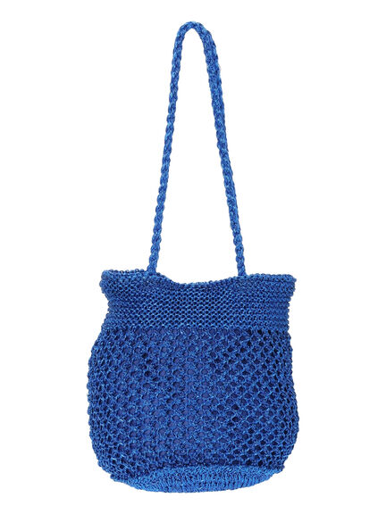メタリックメッシュバッグ（シルバー/ブラック/ブルー）｜Samansa Mos2 blue（サマンサモスモス ブルー）通販