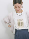 スクエア箔プリントTシャツ（ホワイト）｜Samansa Mos2 blue（サマンサモスモス ブルー）通販