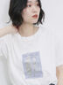 スクエア箔プリントTシャツ（オフホワイト/ホワイト/チャコールグレー）｜Samansa Mos2 blue（サマンサモスモス ブルー）通販