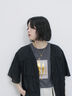 スクエア箔プリントTシャツ（オフホワイト/ホワイト/チャコールグレー）｜Samansa Mos2 blue（サマンサモスモス ブルー）通販