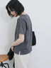 スクエア箔プリントTシャツ（オフホワイト/ホワイト/チャコールグレー）｜Samansa Mos2 blue（サマンサモスモス ブルー）通販