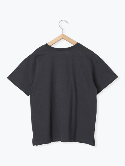 スクエア箔プリントTシャツ（オフホワイト/ホワイト/チャコールグレー）｜Samansa Mos2 blue（サマンサモスモス ブルー）通販