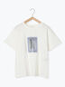 スクエア箔プリントTシャツ（オフホワイト/ホワイト/チャコールグレー）｜Samansa Mos2 blue（サマンサモスモス ブルー）通販