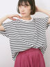 【USAコットン】アソートフレンチスリーブTシャツ（ホワイト）｜Samansa Mos2 blue（サマンサモスモス ブルー）通販