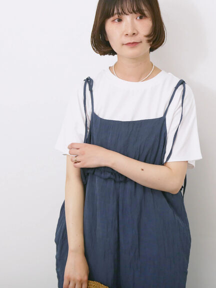 【USAコットン】アソートフレンチスリーブTシャツ（オフホワイト/ホワイト/グレー/ブラック/グリーン）｜Samansa Mos2 blue（サマンサモスモス ブルー）通販