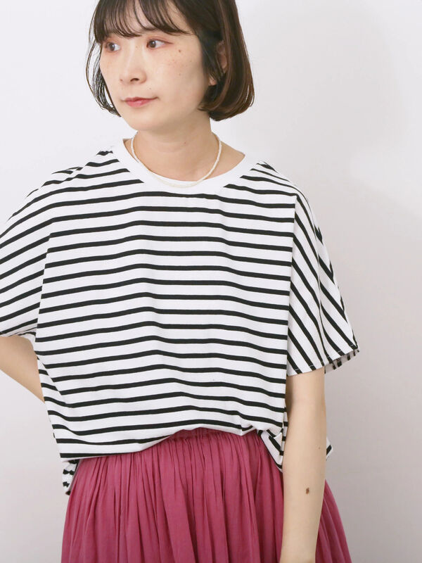 セール】 【USAコットン】アソートフレンチスリーブTシャツ（オフ