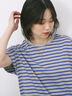 【USAコットン】アソートフレンチスリーブTシャツ（オフホワイト/ホワイト/グレー/ブラック/グリーン）｜Samansa Mos2 blue（サマンサモスモス ブルー）通販
