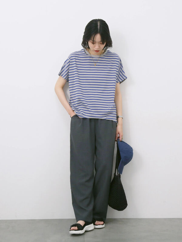 セール】 【USAコットン】アソートフレンチスリーブTシャツ（オフ