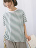 【USAコットン】アソートフレンチスリーブTシャツ（オフホワイト/ホワイト/グレー/ブラック/グリーン）｜Samansa Mos2 blue（サマンサモスモス ブルー）通販