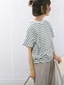 【USAコットン】アソートフレンチスリーブTシャツ（オフホワイト/ホワイト/グレー/ブラック/グリーン）｜Samansa Mos2 blue（サマンサモスモス ブルー）通販