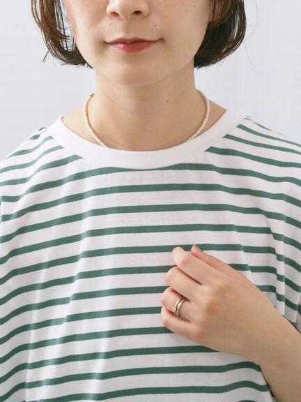 【USAコットン】アソートフレンチスリーブTシャツ（オフホワイト/ホワイト/グレー/ブラック/グリーン）｜Samansa Mos2 blue（サマンサモスモス ブルー）通販