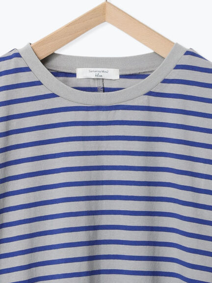 【USAコットン】アソートフレンチスリーブTシャツ（オフホワイト/ホワイト/グレー/ブラック/グリーン）｜Samansa Mos2 blue（サマンサモスモス ブルー）通販