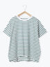 【USAコットン】アソートフレンチスリーブTシャツ（オフホワイト/ホワイト/グレー/ブラック/グリーン）｜Samansa Mos2 blue（サマンサモスモス ブルー）通販