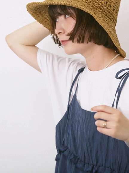【USAコットン】アソートフレンチスリーブTシャツ（オフホワイト/ホワイト/グレー/ブラック/グリーン）｜Samansa Mos2 blue（サマンサモスモス ブルー）通販