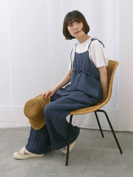 【USAコットン】アソートフレンチスリーブTシャツ（オフホワイト/ホワイト/グレー/ブラック/グリーン）｜Samansa Mos2 blue（サマンサモスモス ブルー）通販