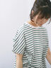【USAコットン】アソートフレンチスリーブTシャツ（オフホワイト/ホワイト/グレー/ブラック/グリーン）｜Samansa Mos2 blue（サマンサモスモス ブルー）通販