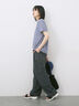 【USAコットン】アソートフレンチスリーブTシャツ（オフホワイト/ホワイト/グレー/ブラック/グリーン）｜Samansa Mos2 blue（サマンサモスモス ブルー）通販