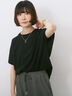 【USAコットン】アソートフレンチスリーブTシャツ（オフホワイト/ホワイト/グレー/ブラック/グリーン）｜Samansa Mos2 blue（サマンサモスモス ブルー）通販