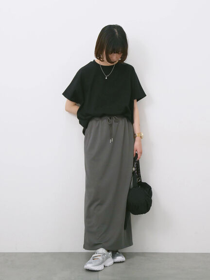 【USAコットン】アソートフレンチスリーブTシャツ（オフホワイト/ホワイト/グレー/ブラック/グリーン）｜Samansa Mos2 blue（サマンサモスモス ブルー）通販