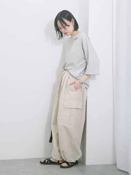 ◎ポンチロゴ刺繍プルオーバー（オフホワイト/サックスブルー/ＴＯＰグレー）｜Samansa Mos2 blue（サマンサモスモス ブルー）通販